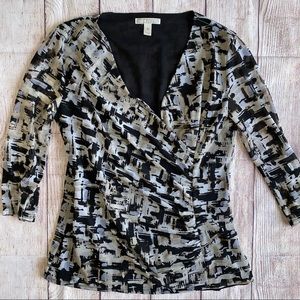 Dana Buchman Blouse Top Small EUC